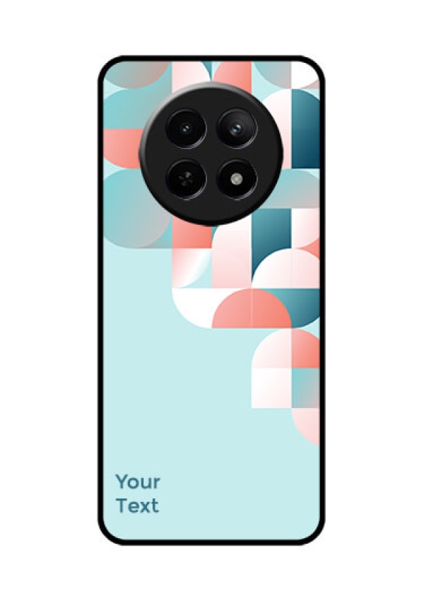 Realme Narzo N65 5G Custom Glass Phone Case - Stylish Semi - Circle Pattern Design