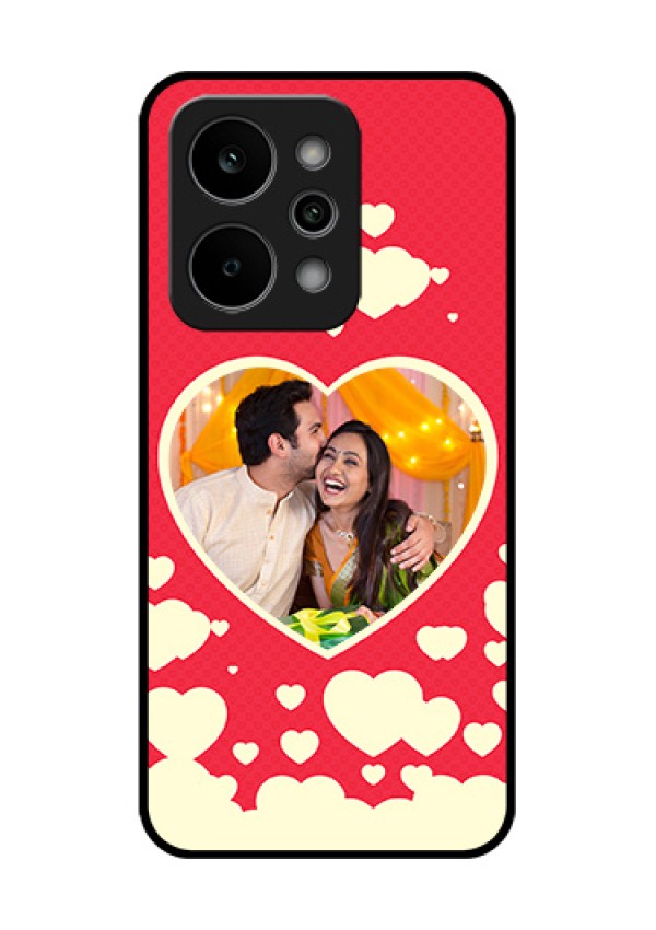 Realme Narzo Power 5G Custom Glass Phone Case - Love Symbols Phone Cover Design