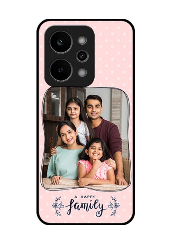 Realme Narzo Power 5G Custom Glass Phone Case - Family With Dots Design