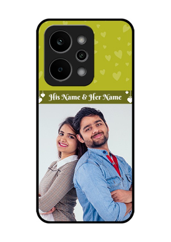 Realme Narzo Power 5G Custom Glass Phone Case - You & Me Heart Design