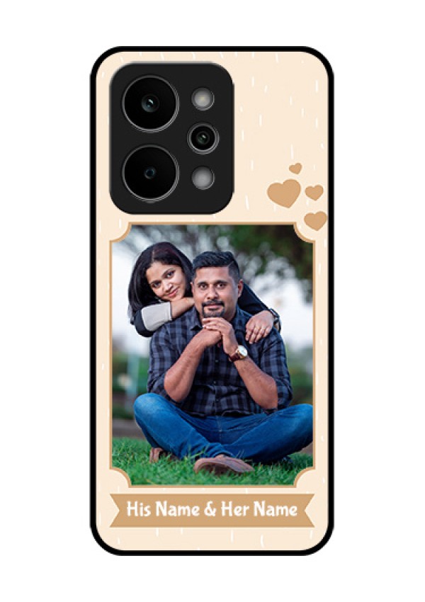 Realme Narzo Power 5G Custom Glass Phone Case - With Confetti Love Design