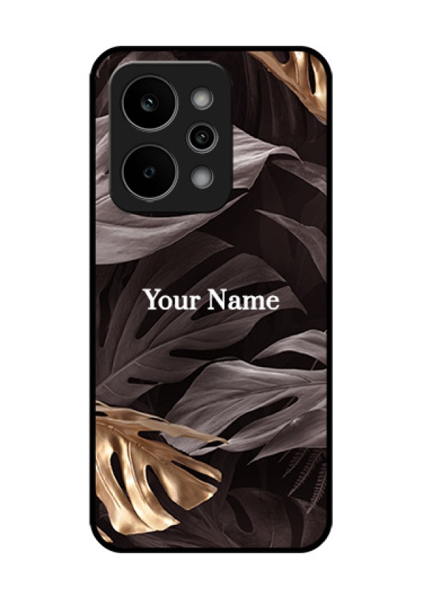 Realme Narzo Power 5G Custom Glass Phone Case - Wild Leaves Digital Paint Design