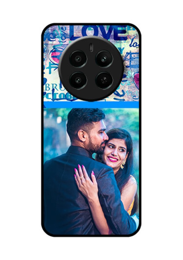 Realme P1 5G Custom Glass Phone Case - Colorful Love Design