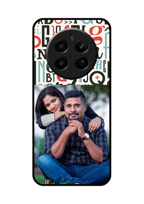Realme P1 5G Custom Glass Phone Case - Alphabet Design