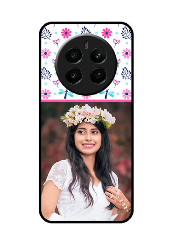 Realme P1 5G Custom Glass Phone Case - Colorful Flower Design