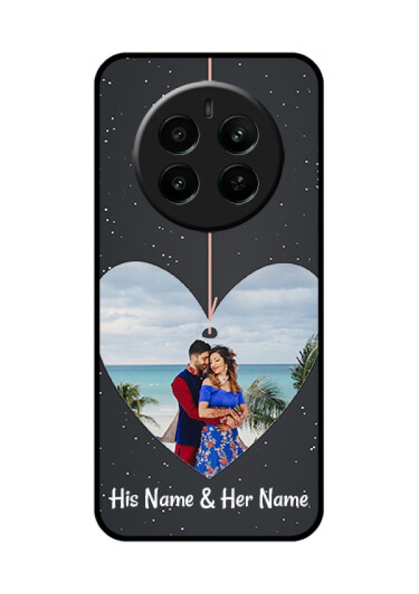 Realme P1 5G Custom Glass Phone Case - Hanging Heart Design