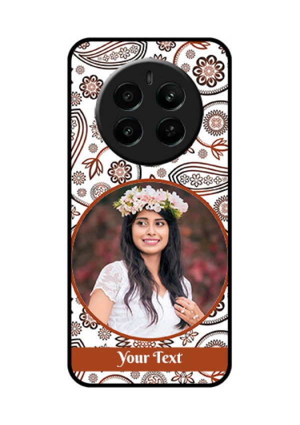 Realme P1 5G Custom Glass Phone Case - Abstract Flower Design