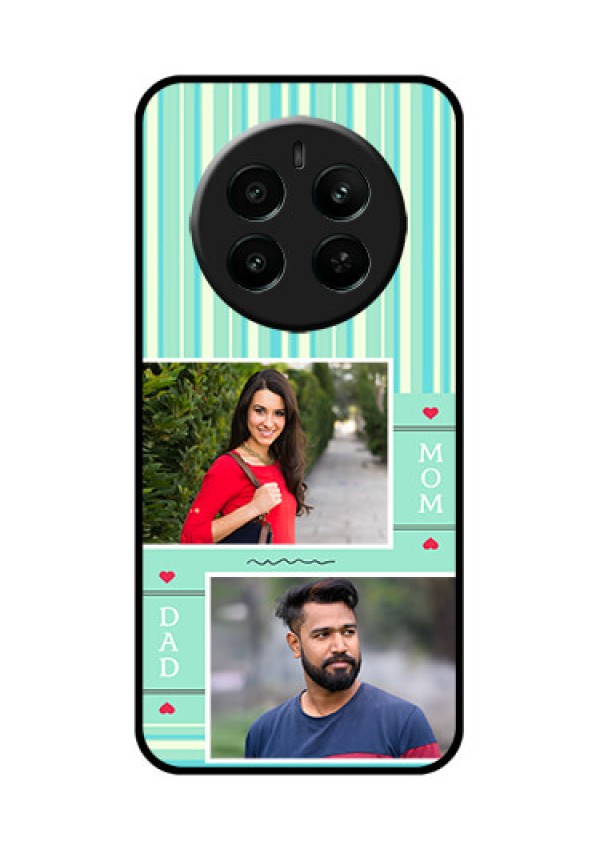 Realme P1 5G Custom Glass Phone Case - Mom & Dad Pic Design