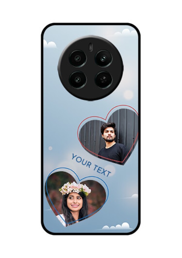 Realme P1 5G Custom Glass Phone Case - Blue Color Couple Design