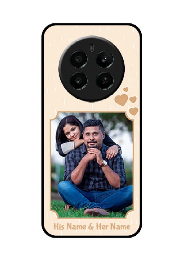 Realme P1 5G Custom Glass Phone Case - With Confetti Love Design