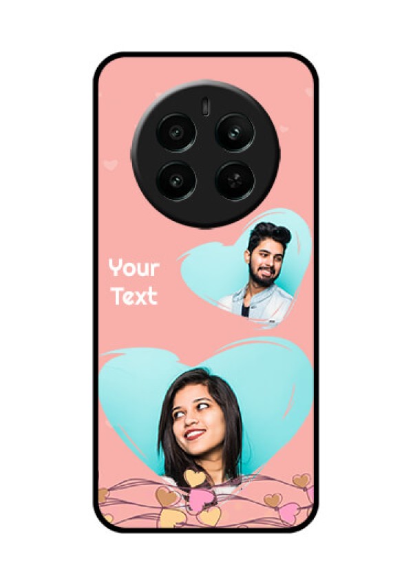 Realme P1 5G Custom Glass Phone Case - Love Doodle Design