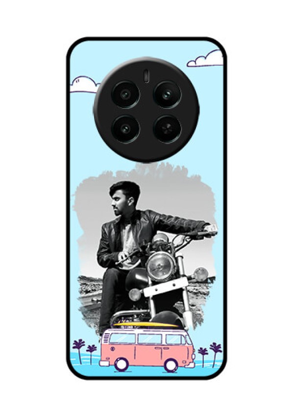 Realme P1 5G Custom Glass Phone Case - Travel & Adventure Design