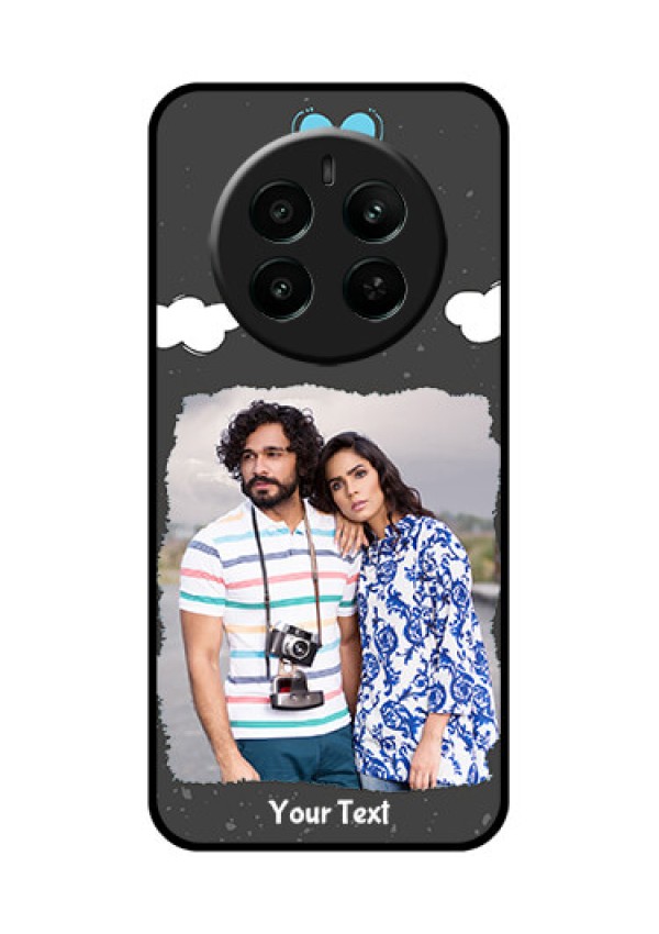 Realme P1 5G Custom Glass Phone Case - Splashes With Love Doodles Design
