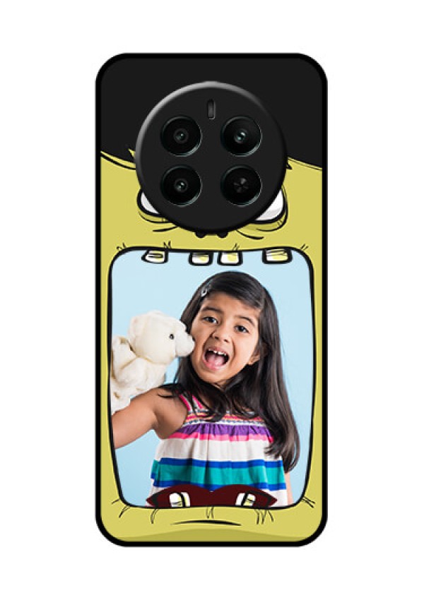 Realme P1 5G Custom Glass Phone Case - Cartoon Monster Back Case Design