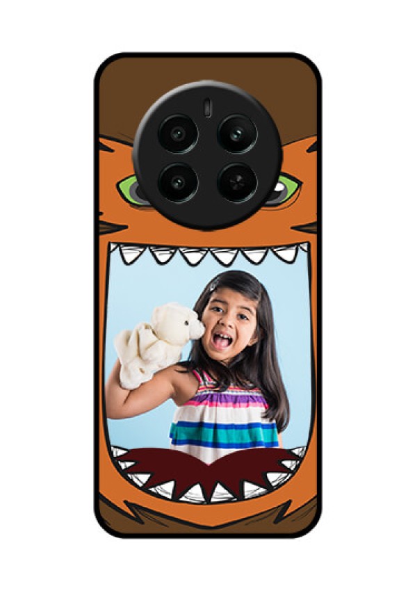 Realme P1 5G Custom Glass Phone Case - Owl Monster Back Case Design