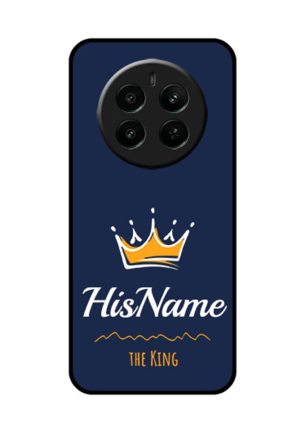 Realme P1 5G Custom Glass Phone Case - King With Name Design