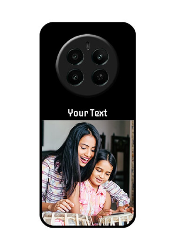 Realme P1 5G Custom Glass Phone Case - Photo With Name Design