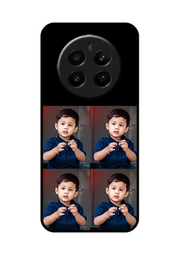 Realme P1 5G Custom Glass Phone Case - 4 Image Holder Design