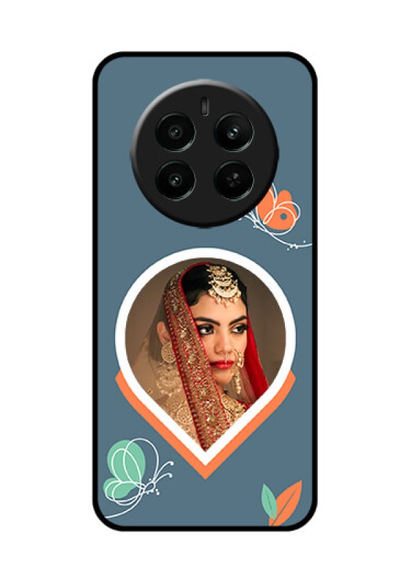 Realme P1 5G Custom Glass Phone Case - Droplet Butterflies Design