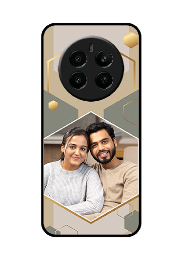 Realme P1 5G Custom Glass Phone Case - Stylish Hexagon Pattern Design