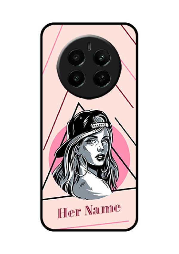 Realme P1 5G Custom Glass Phone Case - Rockstar Girl Design