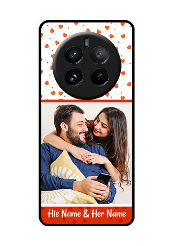 Realme P1 Pro 5G Custom Glass Phone CaseOrange Love Symbol Design