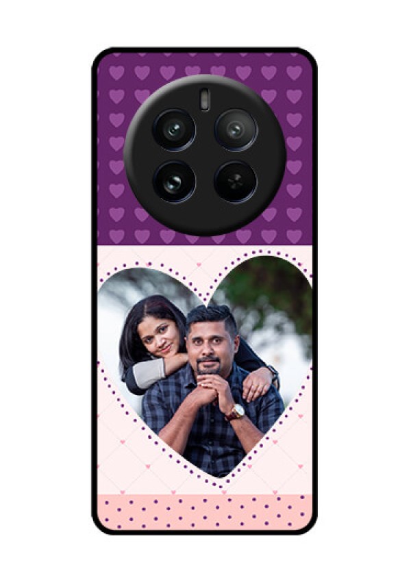Realme P1 Pro 5G Custom Glass Phone CaseViolet Love Dots Design