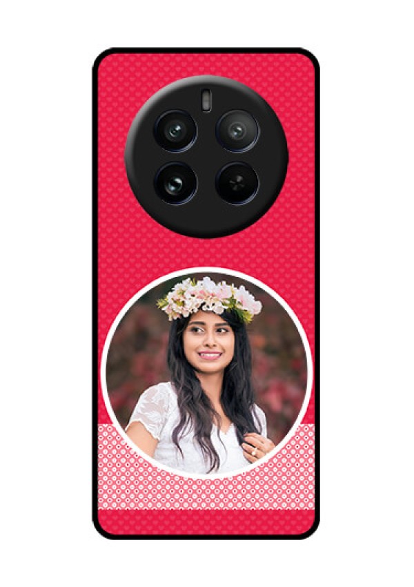 Realme P1 Pro 5G Custom Glass Phone CasePink Color Pattern Design