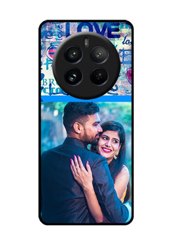 Realme P1 Pro 5G Custom Glass Phone CaseColorful Love Design