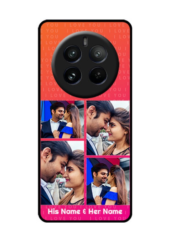 Realme P1 Pro 5G Custom Glass Phone CaseI Love You Pink Design