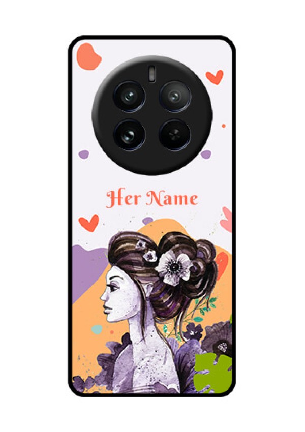 Realme P1 Pro 5G Custom Glass Phone CaseWoman And Nature Design