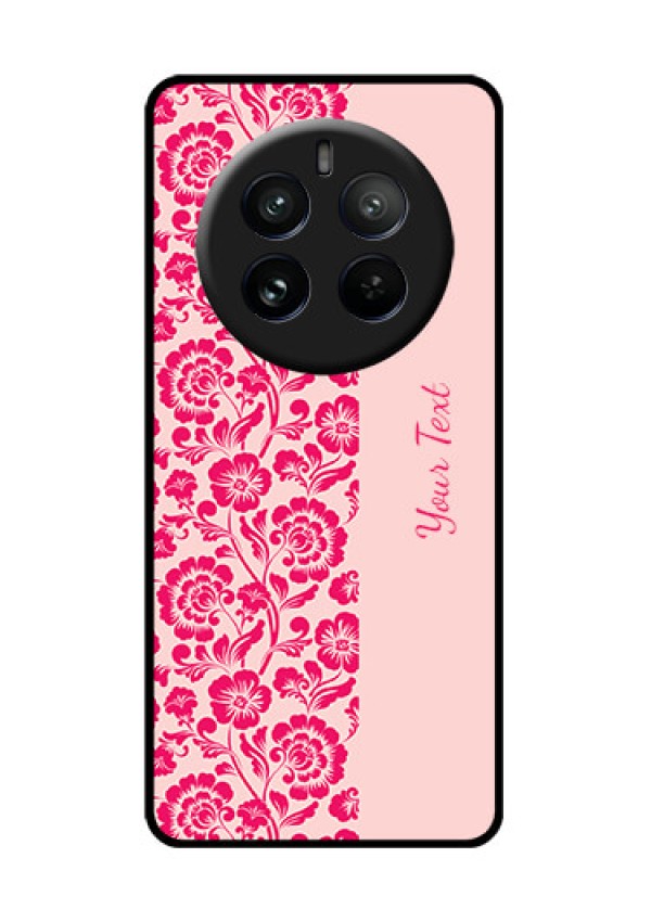 Realme P1 Pro 5G Custom Glass Phone CaseAttractive Floral Pattern Design