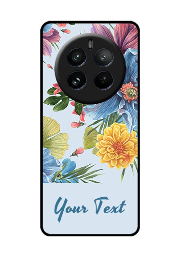 Realme P1 Pro 5G Custom Glass Phone CaseStunning Watercolored Flowers Painting Design