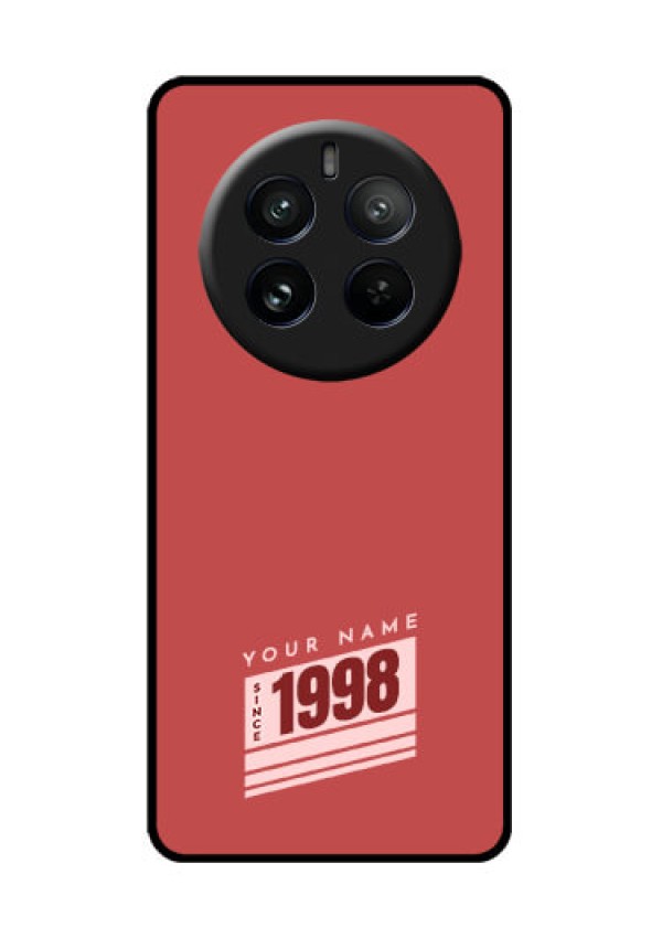 Realme P1 Pro 5G Custom Glass Phone CaseRed Custom Year Of Birth Design