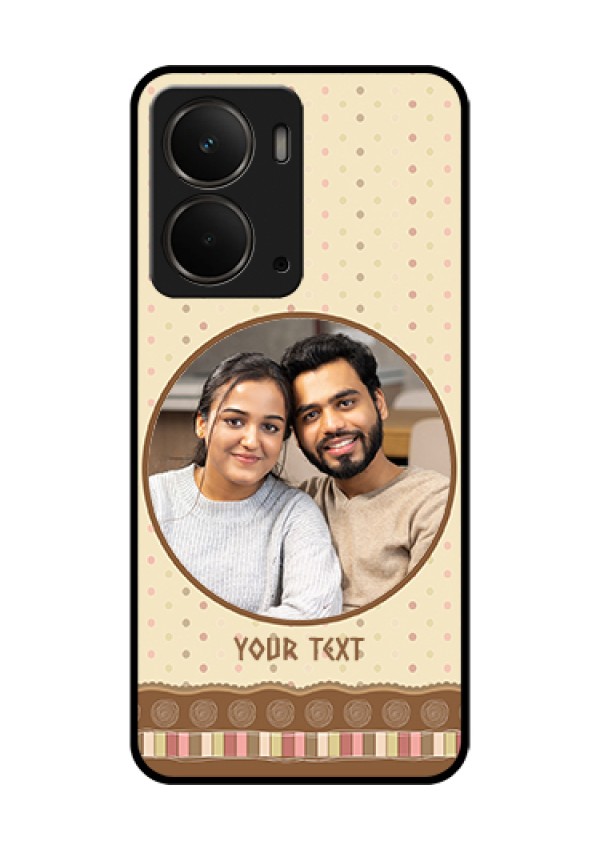 Realme P3 5G Custom Glass Phone Case - Brown Dotted Mobile Case Design