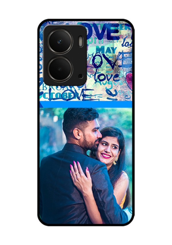 Realme P3 5G Custom Glass Phone Case - Colorful Love Design