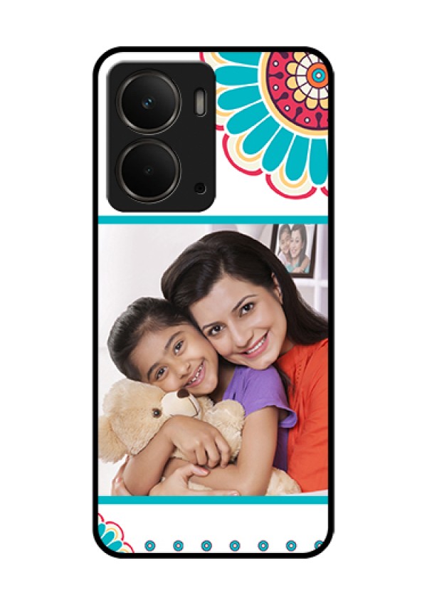 Realme P3 5G Custom Glass Phone Case - Flower Design