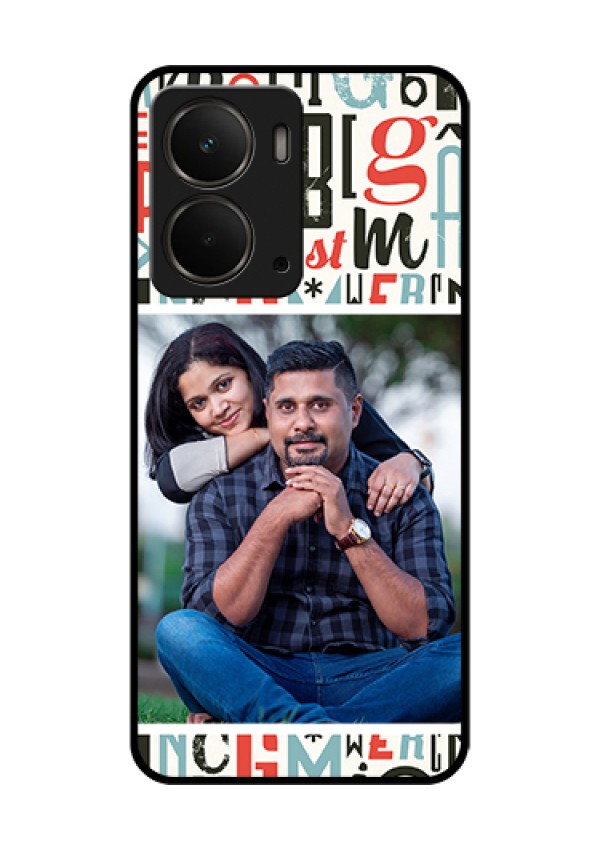 Realme P3 5G Custom Glass Phone Case - Alphabet Design