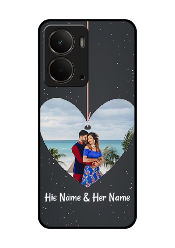 Realme P3 5G Custom Glass Phone Case - Hanging Heart Design
