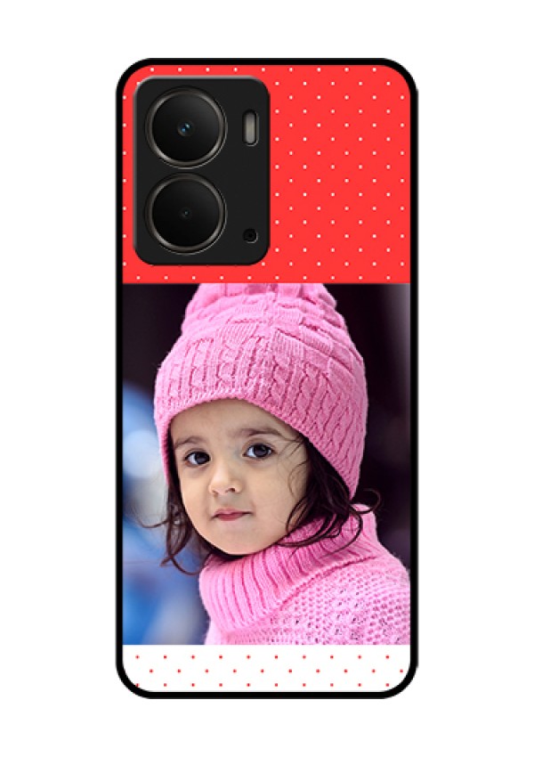 Realme P3 5G Custom Glass Phone Case - Red Pattern Design