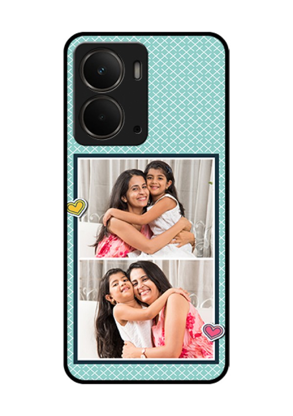 Realme P3 5G Custom Glass Phone Case - 2 Image Holder With Pattern Design