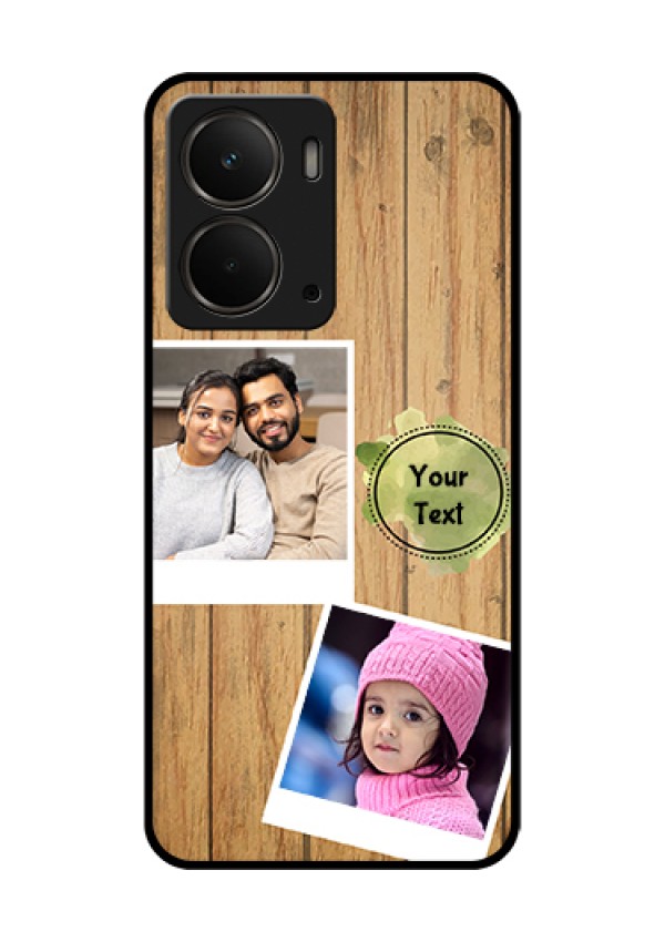 Realme P3 5G Custom Glass Phone Case - Wooden Texture Design