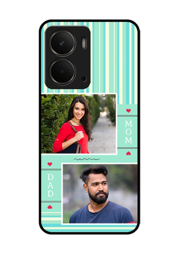 Realme P3 5G Custom Glass Phone Case - Mom & Dad Pic Design