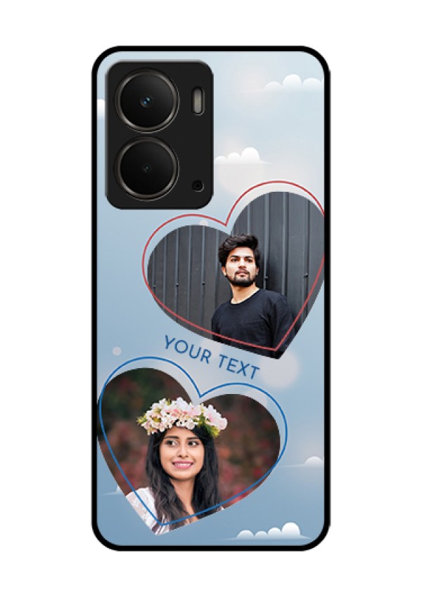 Realme P3 5G Custom Glass Phone Case - Blue Color Couple Design