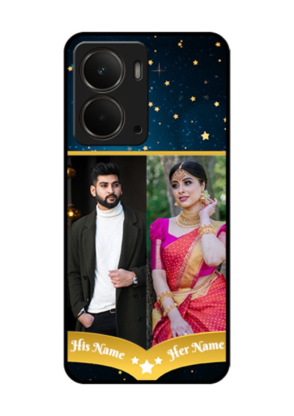 Realme P3 5G Custom Glass Phone Case - Galaxy Stars Backdrop Design