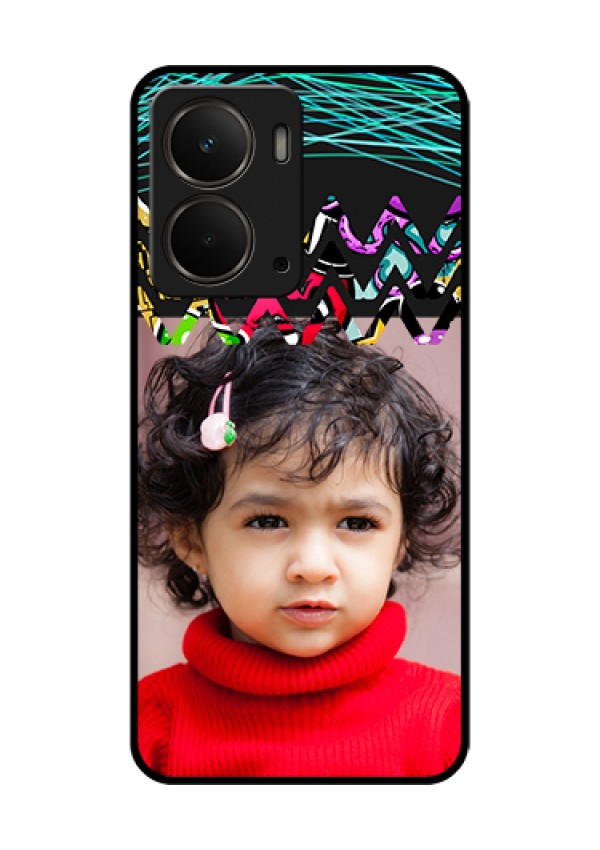 Realme P3 5G Custom Glass Phone Case - Neon Abstract Design