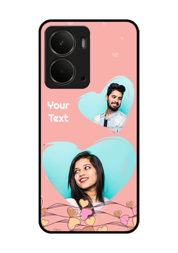 Realme P3 5G Custom Glass Phone Case - Love Doodle Design