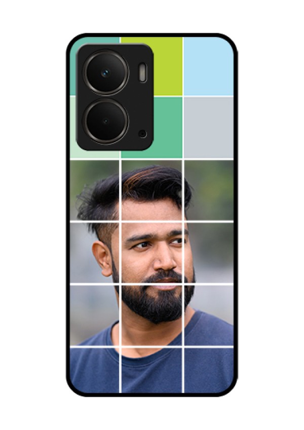 Realme P3 5G Custom Glass Phone Case - With White Box Pattern