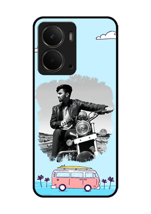 Realme P3 5G Custom Glass Phone Case - Travel & Adventure Design