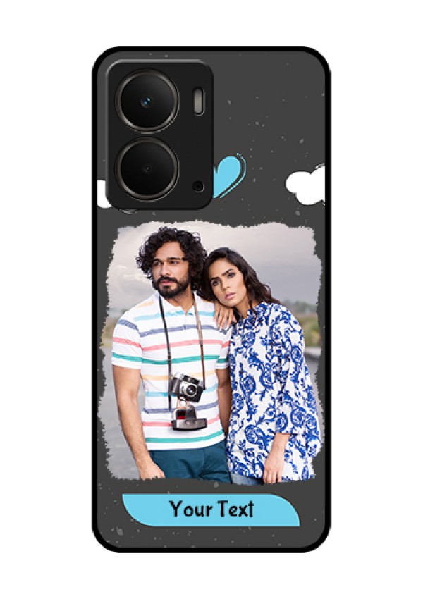 Realme P3 5G Custom Glass Phone Case - Splashes With Love Doodles Design